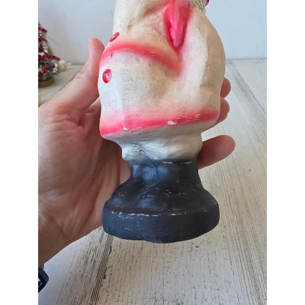 Bethany lowe elous? Paper mache Santa tree Xmas figurine decor unique